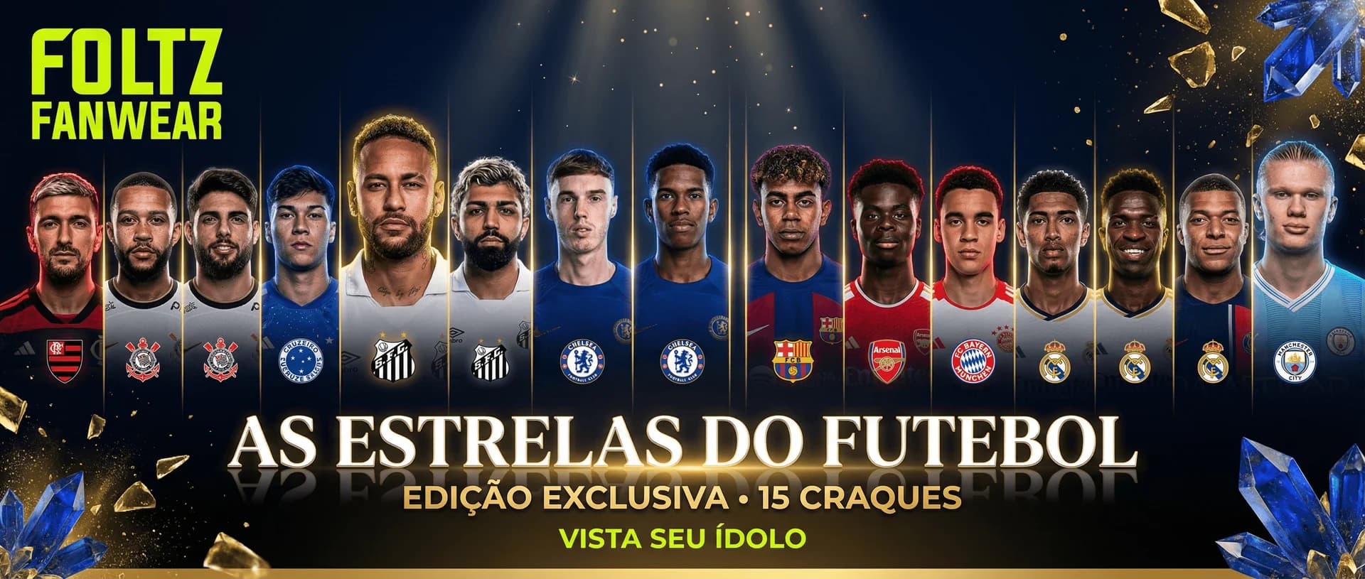 Estrellas del Fútbol - Edición Exclusiva - 15 Cracks - Viste Tu Ídolo